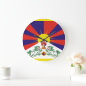 tibet flag große wanduhr (Zuhause)