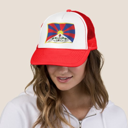 Tibet Flag Hat Truckerkappe (Beispiel)