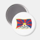 Tibet Flag Magnet (Vorderseite/Rückseite)