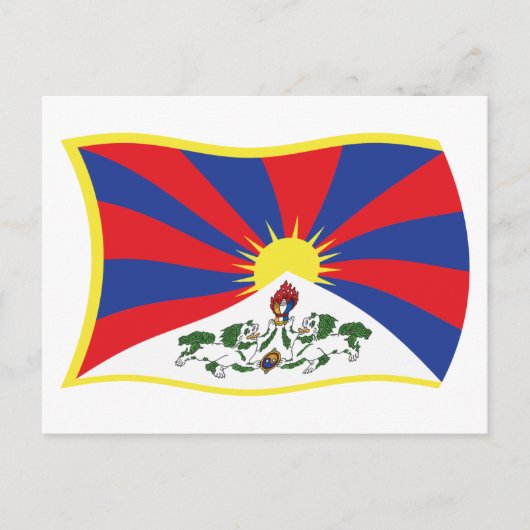 Tibet-Flag Postkarte (Vorderseite)