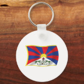Tibet Flag Schlüsselanhänger (Vorderseite)