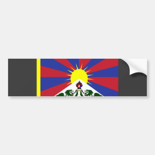 Tibet-Flagge Autoaufkleber
