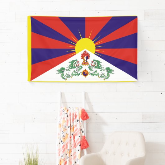 Tibet-Flagge Banner (Insitu)