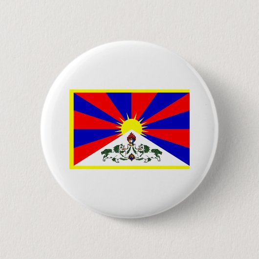 Tibet-Flagge Button (Vorderseite)