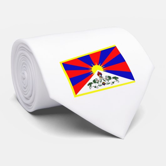 Tibet-Flagge Krawatte (Gerollt)