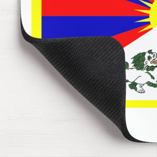 Tibet-Flagge Mousepad (Ecke)