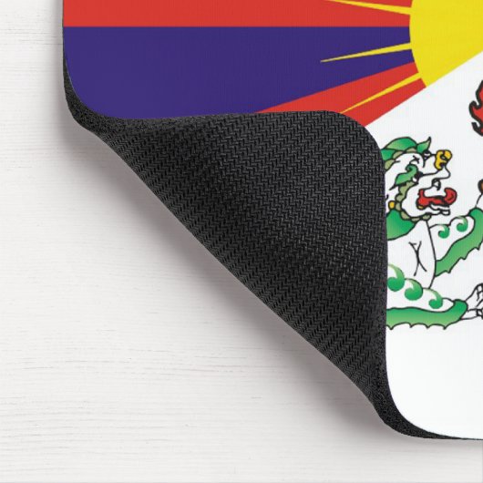 Tibet-Flagge Mousepad (Ecke)