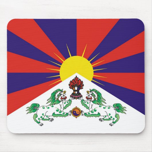 Tibet-Flagge Mousepad (Vorne)