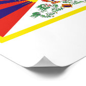 Tibet-Flagge Poster (Ecke)