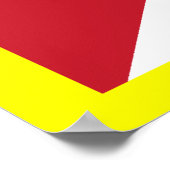 Tibet-Flagge Poster (Ecke)