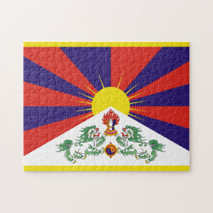 Tibet-Flagge Puzzle
