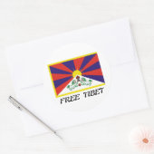 Tibet-Flagge Runder Aufkleber (Umschlag)