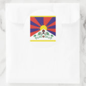 Tibet-Flagge Runder Aufkleber (Tasche)