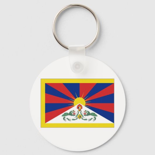 Tibet-Flagge Schlüsselanhänger (Vorderseite)