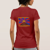 Tibet-Flagge T-Shirt (Rückseite)