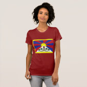 Tibet-Flagge T-Shirt (Vorne ganz)