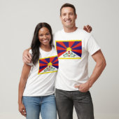 Tibet-Flagge T-Shirt (Unisex)