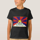 Tibet-Flagge T-Shirt (Vorderseite)