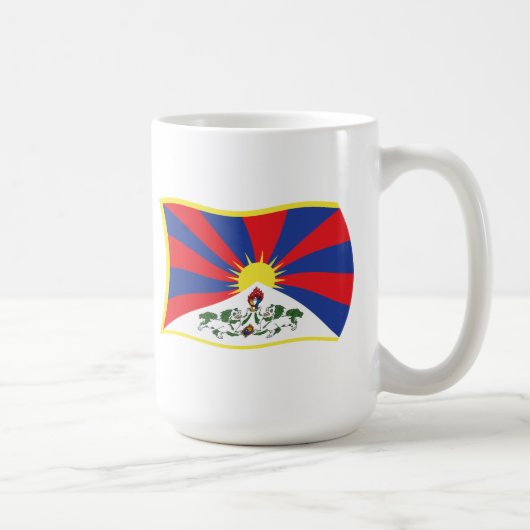 Tibet Flagge Tasse (Rechts)