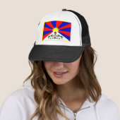 Tibet-Flagge Truckerkappe (Beispiel)