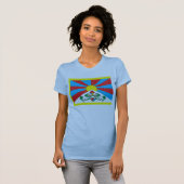 Tibet-Flaggen-T - Shirt (Vorne ganz)