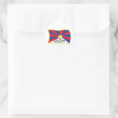 Tibet-Flaggenaufkleber Runder Aufkleber (Tasche)