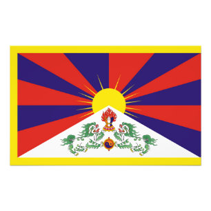 Tibet freie Flagge Fotodruck