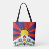 Tibet freie Flagge Tasche (Rückseite)