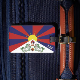 Tibet-Gepäckmarken, patriotische tibetische Flagge Gepäckanhänger