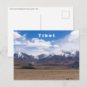 Tibet, Himalaja - Landschaftliches Bergpanorama Postkarte