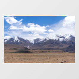 Tibet, Himalaya - Landschaftliche Berglandschaft Fensteraufkleber