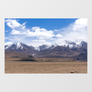 Tibet, Himalaya - Landschaftliche Berglandschaft Fensteraufkleber