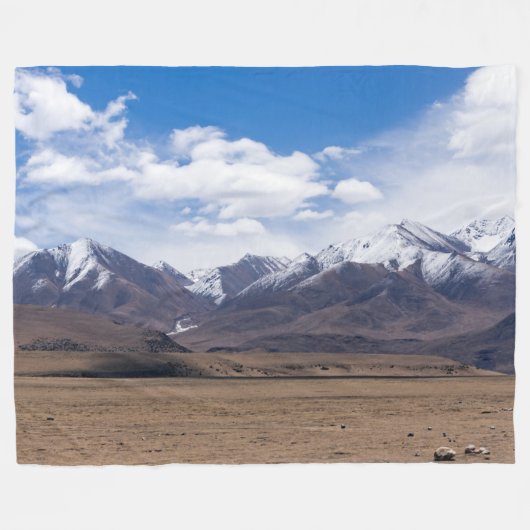 Tibet, Himalaya - Landschaftliche Berglandschaft Fleecedecke (Vorderseite (Horizontal))