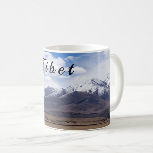 Tibet, Himalaya - Landschaftliche Berglandschaft Kaffeetasse (VorderseiteRechts)