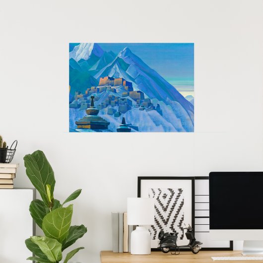 Tibet, Himalayas, 1933 von Nicholas Roerich Poster (Heimbüro)