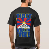 TIBET IST KOSTENLOS T-Shirt (Rückseite)