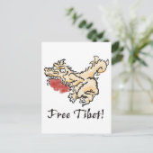 Tibet kostenlos! postkarte (Stehend Vorderseite)
