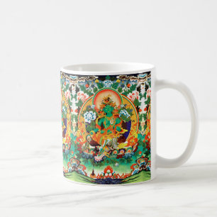 TIBET-KUNST EXOTICA GRÜNE TARA-TASSE KAFFEETASSE