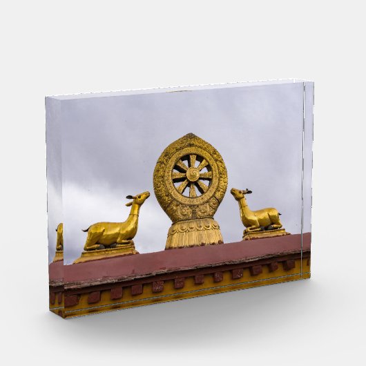 Tibet, Lhasa - Dharma-Rad im Jokhang-Tempel Fotoblock (Links)