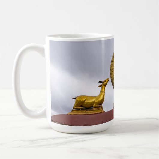 Tibet, Lhasa - Dharma-Rad im Jokhang-Tempel Kaffeetasse (Links)