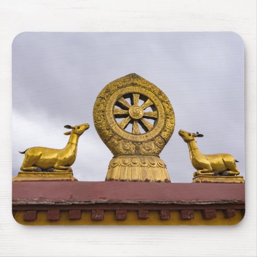 Tibet, Lhasa - Dharma-Rad im Jokhang-Tempel Mousepad (Vorne)