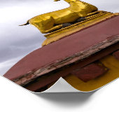 Tibet, Lhasa - Dharma-Rad im Jokhang-Tempel Poster (Ecke)