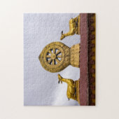 Tibet, Lhasa - Dharma-Rad im Jokhang-Tempel Puzzle (Vertikal)
