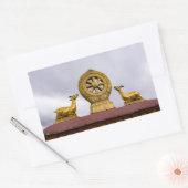 Tibet, Lhasa - Dharma-Rad im Jokhang-Tempel Rechteckiger Aufkleber (Umschlag)