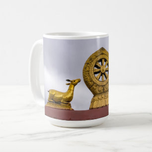Tibet, Lhasa - Dharmarad auf dem Jokhang-Tempel Kaffeetasse