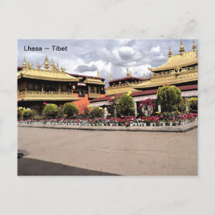 Tibet, Lhasa Norbulingka, Sommerpalast, China. Postkarte