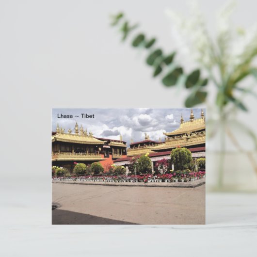 Tibet, Lhasa Norbulingka, Sommerpalast, China. Postkarte (Stehend Vorderseite)