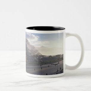 Tibet - Lhasa. Potala bei Sonnenaufgang Zweifarbige Tasse