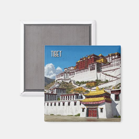 Tibet Lhasa Potola Palace Travel Magnet (Vorderseite/Rückseite)
