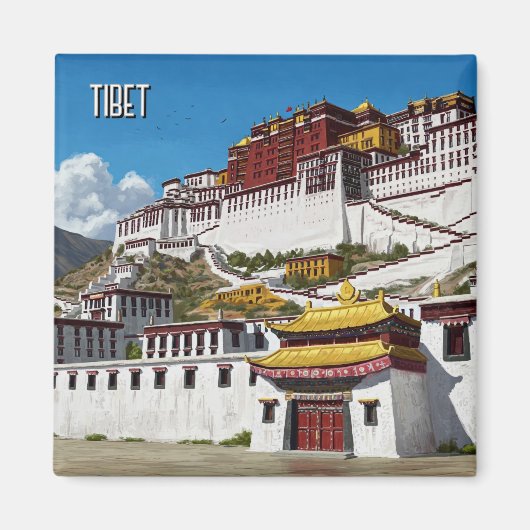 Tibet Lhasa Potola Palace Travel Magnet (Vorne)